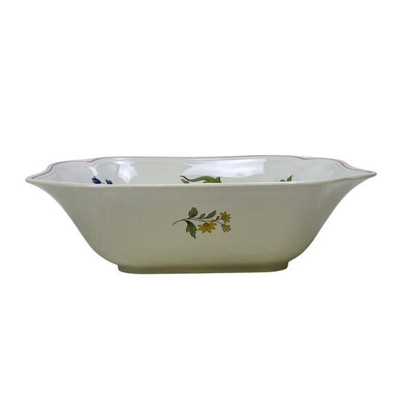 Spode England 'Marlborough Sprays' Square Large Serving Bowl-Excellent - Picture 4 of 8